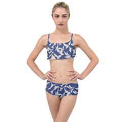 Bird Animal Animal Background Layered Top Bikini Set by Pakjumat