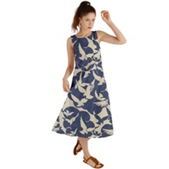 Bird Animal Animal Background Summer Maxi Dress by Pakjumat