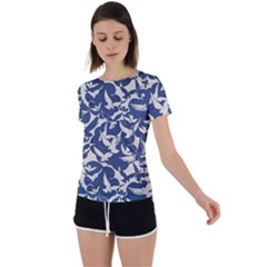 Bird Animal Animal Background Back Circle Cutout Sports T-shirt