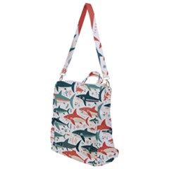 Fish Shark Animal Pattern Crossbody Backpack by Pakjumat