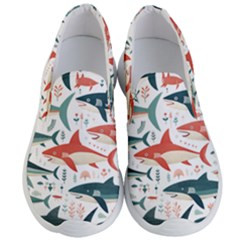 Fish Shark Animal Pattern Men s Lightweight Slip Ons by Pakjumat