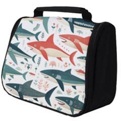 Fish Shark Animal Pattern Full Print Travel Pouch (big) by Pakjumat