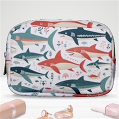 Fish Shark Animal Pattern Make Up Pouch (small) by Pakjumat