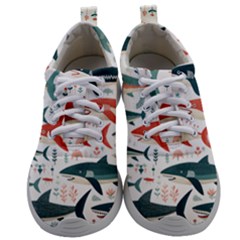 Fish Shark Animal Pattern Mens Athletic Shoes by Pakjumat