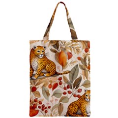 Fur Big Cat Spots Zoo Fast Hunter Zipper Classic Tote Bag by Pakjumat