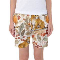 Fur Big Cat Spots Zoo Fast Hunter Women s Basketball Shorts by Pakjumat