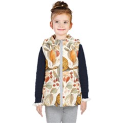 Fur Big Cat Spots Zoo Fast Hunter Kids  Hooded Puffer Vest by Pakjumat