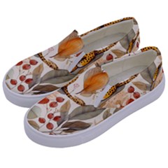 Fur Big Cat Spots Zoo Fast Hunter Kids  Canvas Slip Ons by Pakjumat