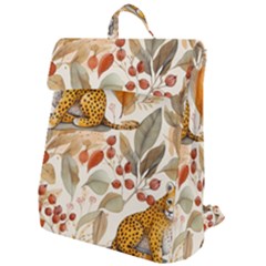 Fur Big Cat Spots Zoo Fast Hunter Flap Top Backpack