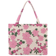 Floral Vintage Flowers Mini Tote Bag