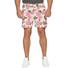 Floral Vintage Flowers Men s Runner Shorts by Dutashop