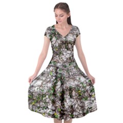 Climbing Plant At Outdoor Wall Cap Sleeve Wrap Front Dress by dflcprintsclothing