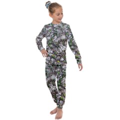 Climbing Plant At Outdoor Wall Kids  Long Sleeve Set  by dflcprintsclothing