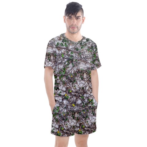 Climbing Plant At Outdoor Wall Men s Mesh T-shirt And Shorts Set by dflcprintsclothing