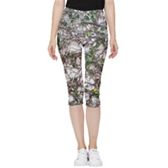 Climbing Plant At Outdoor Wall Inside Out Lightweight Velour Capri Leggings  by dflcprintsclothing