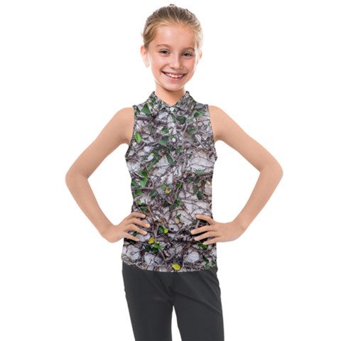 Climbing Plant At Outdoor Wall Kids  Sleeveless Polo T-shirt by dflcprintsclothing