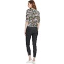 Climbing Plant At Outdoor Wall Quarter Sleeve Blouse View2