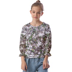 Climbing Plant At Outdoor Wall Kids  Cuff Sleeve Top