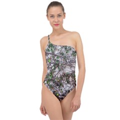 Climbing Plant At Outdoor Wall Classic One Shoulder Swimsuit by dflcprintsclothing