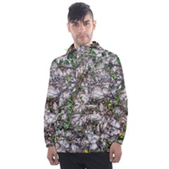 Climbing Plant At Outdoor Wall Men s Front Pocket Pullover Windbreaker by dflcprintsclothing