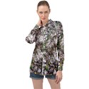 Climbing Plant At Outdoor Wall Long Sleeve Satin Shirt View1