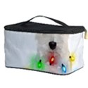 West Highland White Terrier Dog Snow T- Shirt West Highland White Terrier Dog Snow Reindeer Santa Ha Cosmetic Storage Case View3