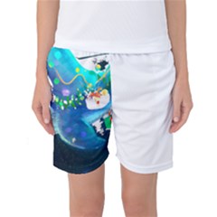 Whale T- Shirt Cute Whale Drawing T- Shirt (1) Women s Basketball Shorts by ZUXUMI