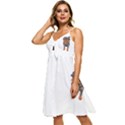 Brussels Griffon T- Shirt White Look Calm Brussels Griffon 01 T- Shirt Sleeveless Tie Front Chiffon Dress View2