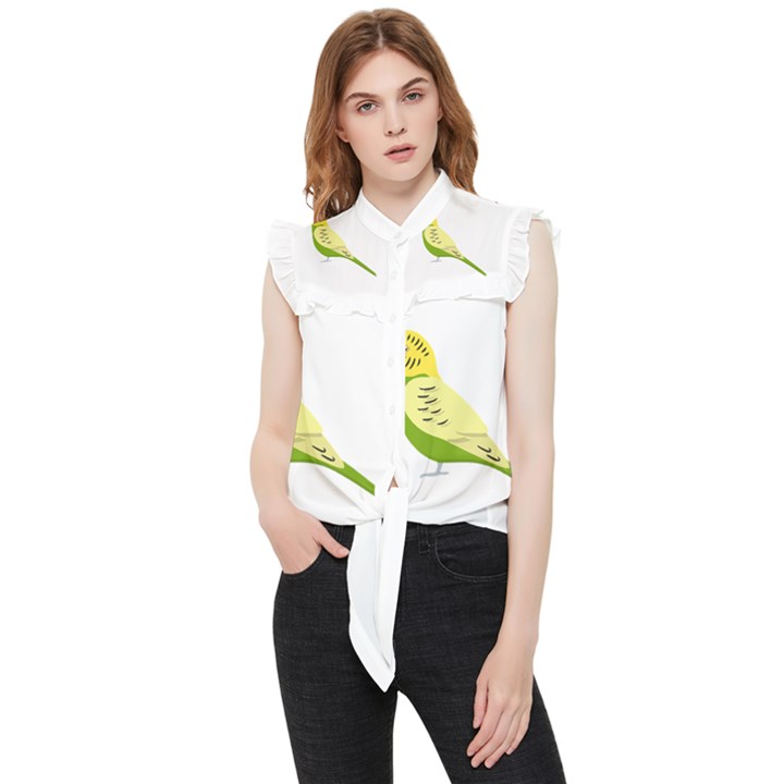 Budgerigar T- Shirt Steal Your Heart Budgerigar 01 T- Shirt Frill Detail Shirt