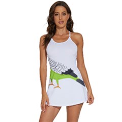 Budgerigar T- Shirt White Look Calm Budgerigar 05 T- Shirt 2-in-1 Flare Activity Dress by EnriqueJohnson