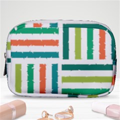 Striped Colorful Pattern Graphic Make Up Pouch (small) by Pakjumat