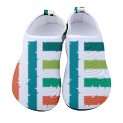 Striped Colorful Pattern Graphic Women s Sock-style Water Shoes by Pakjumat