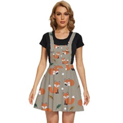 Fox Pattern Texture Apron Dress by Pakjumat