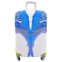 Budgies T- Shirt Blue Budgies - Heart Shape T- Shirt Luggage Cover (medium) by EnriqueJohnson