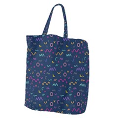 Scribble Pattern Texture Giant Grocery Tote by Pakjumat