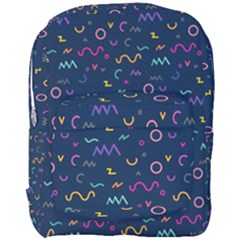 Scribble Pattern Texture Full Print Backpack by Pakjumat