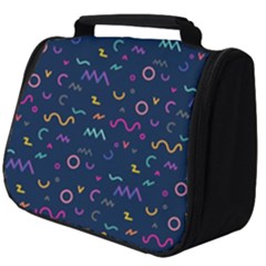 Scribble Pattern Texture Full Print Travel Pouch (big) by Pakjumat