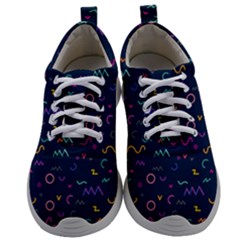 Scribble Pattern Texture Mens Athletic Shoes by Pakjumat