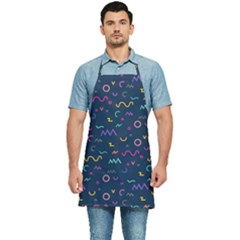 Scribble Pattern Texture Kitchen Apron