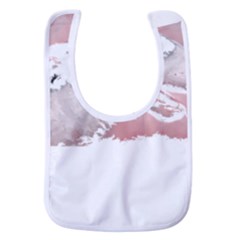 Bull Terrier T- Shirt A Painting Of A Black And White Bull Terrier On Pink Background T- Shirt Baby Bib by EnriqueJohnson