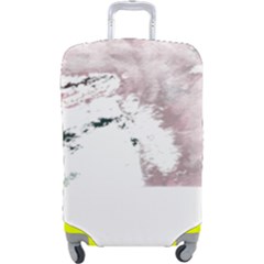 Bull Terrier T- Shirt A Painting Of A Bull Terrier With Its Tongue Out T- Shirt Luggage Cover (large) by EnriqueJohnson