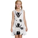 Bull Terrier T- Shirt White Look Calm Bull Terrier 23 T- Shirt Kids  Sleeveless Tiered Mini Dress View1