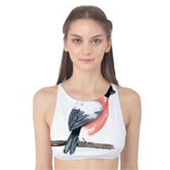 Bullfinch T- Shirt White Look Calm Bullfinch 21 T- Shirt Tank Bikini Top by EnriqueJohnson