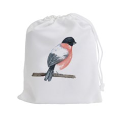 Bullfinch T- Shirt White Look Calm Bullfinch 21 T- Shirt Drawstring Pouch (2xl) by EnriqueJohnson