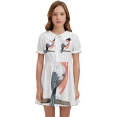 Bullfinch T- Shirt White Look Calm Bullfinch 21 T- Shirt Kids  Sweet Collar Dress by EnriqueJohnson