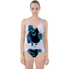 Whiskey T- Shirtwhiskey T- Shirt Cut Out Top Tankini Set by ZUXUMI