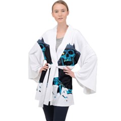 Whiskey T- Shirtwhiskey T- Shirt Long Sleeve Velvet Kimono  by ZUXUMI