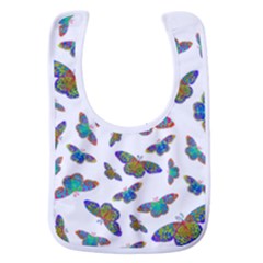 Butterflies T- Shirt Colorful Butterflies In Rainbow Colors T- Shirt Baby Bib by EnriqueJohnson