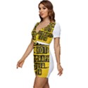 Calligraphy T- Shirt Calligraphy Hobby Gifts For Mom Woman Low Cut Cap Sleeve Mini Dress View2