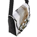 White Wolf T- Shirtwhite Wolf Howling T- Shirt Flap Closure Messenger Bag (S) View2